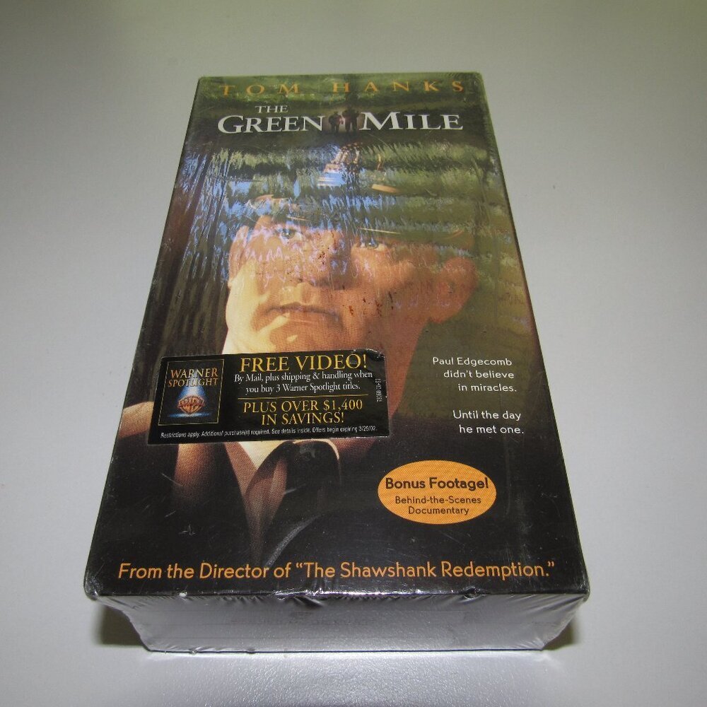 The Green Mile VHS (1999) – Tom Hanks, Stephen King Drama, Sealed